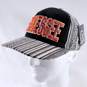 Pit Bull Embroidered Tennessee Spell Out Baja Stripe Snapback Hat Cap